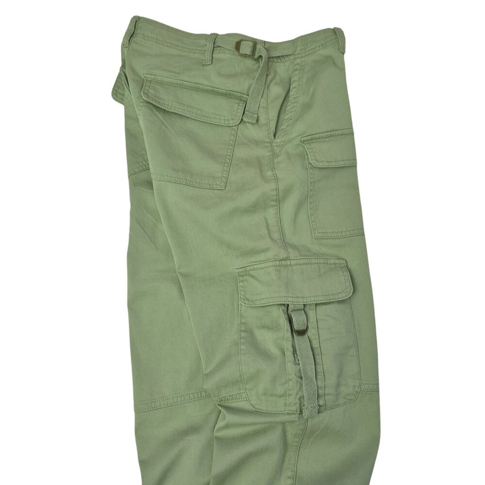 Y2K Low Rise Arizona Jean CO. Womens Wide Leg Cargo Pant Stretch Cotton Size 2